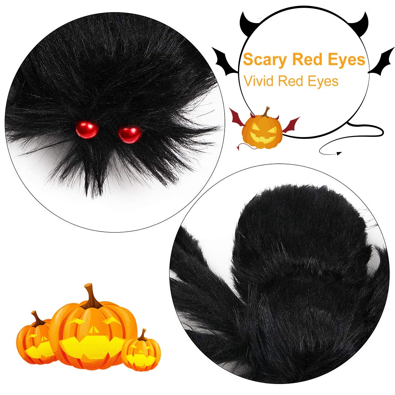 1Pc Halloween Decorations Spider Outdoor 49inch Halloween Spider With 126 Inch Tarantula Mega Spider Web
