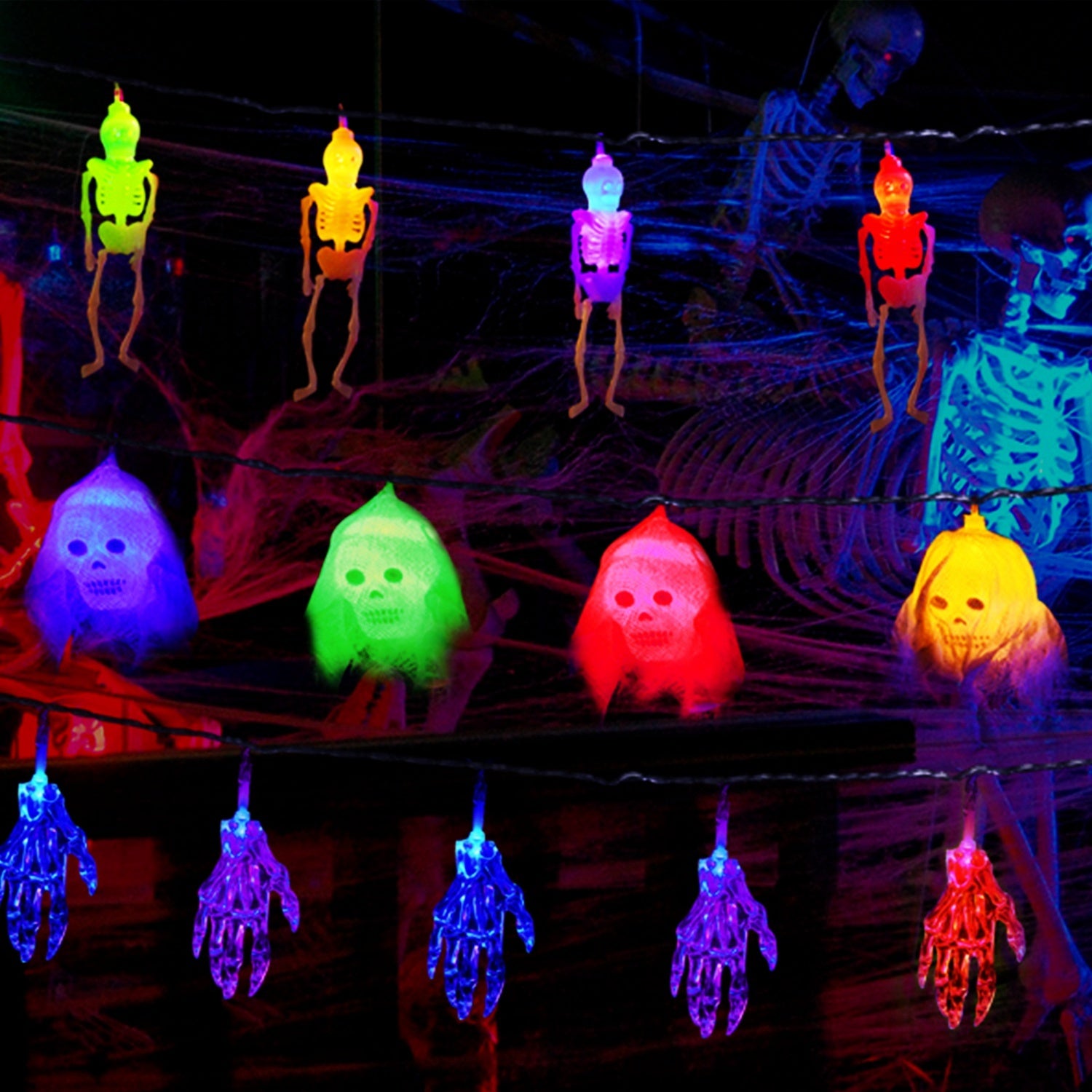 3Pcs Halloween Light Decorations Set