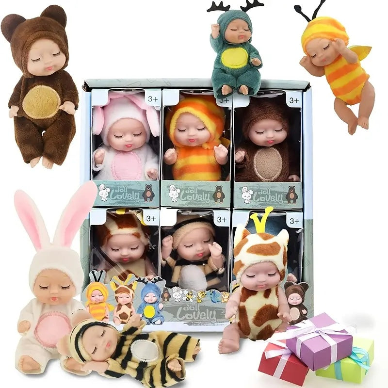 6pcs Princess Doll Gift Box, Perfect Birthday And Holiday Gift, Christmas-Halloween Gift For Girls