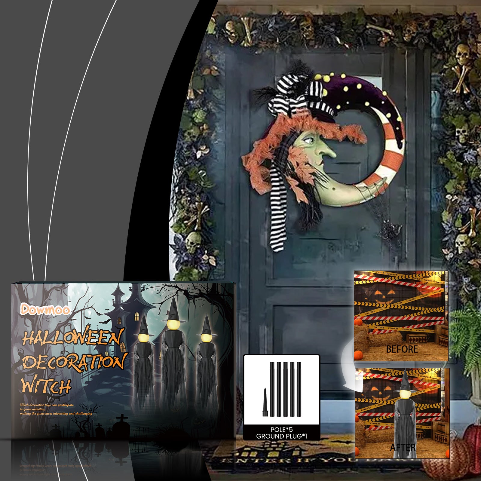 Halloween Atmosphere Props Decoration Witch Ornaments