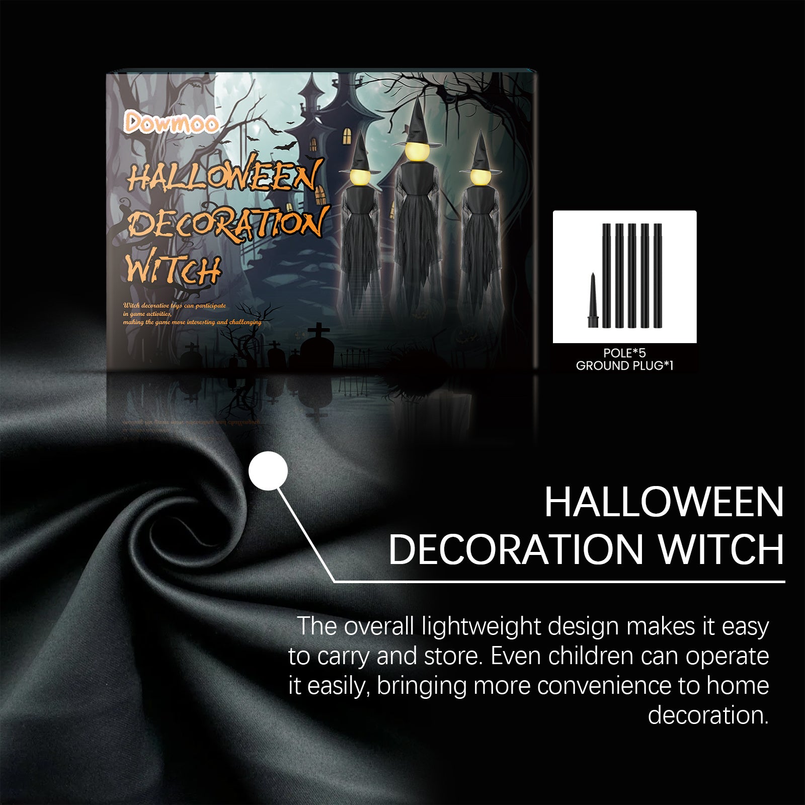 Halloween Atmosphere Props Decoration Witch Ornaments