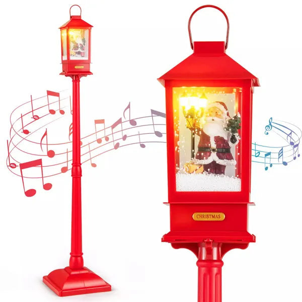 Christmas Streetlights With Music And Detachable Snowball Lights