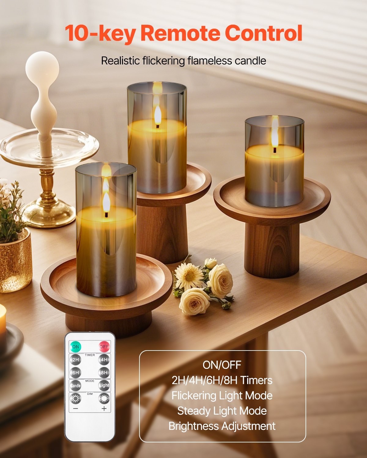 Flameless LED Candles With Remote Control