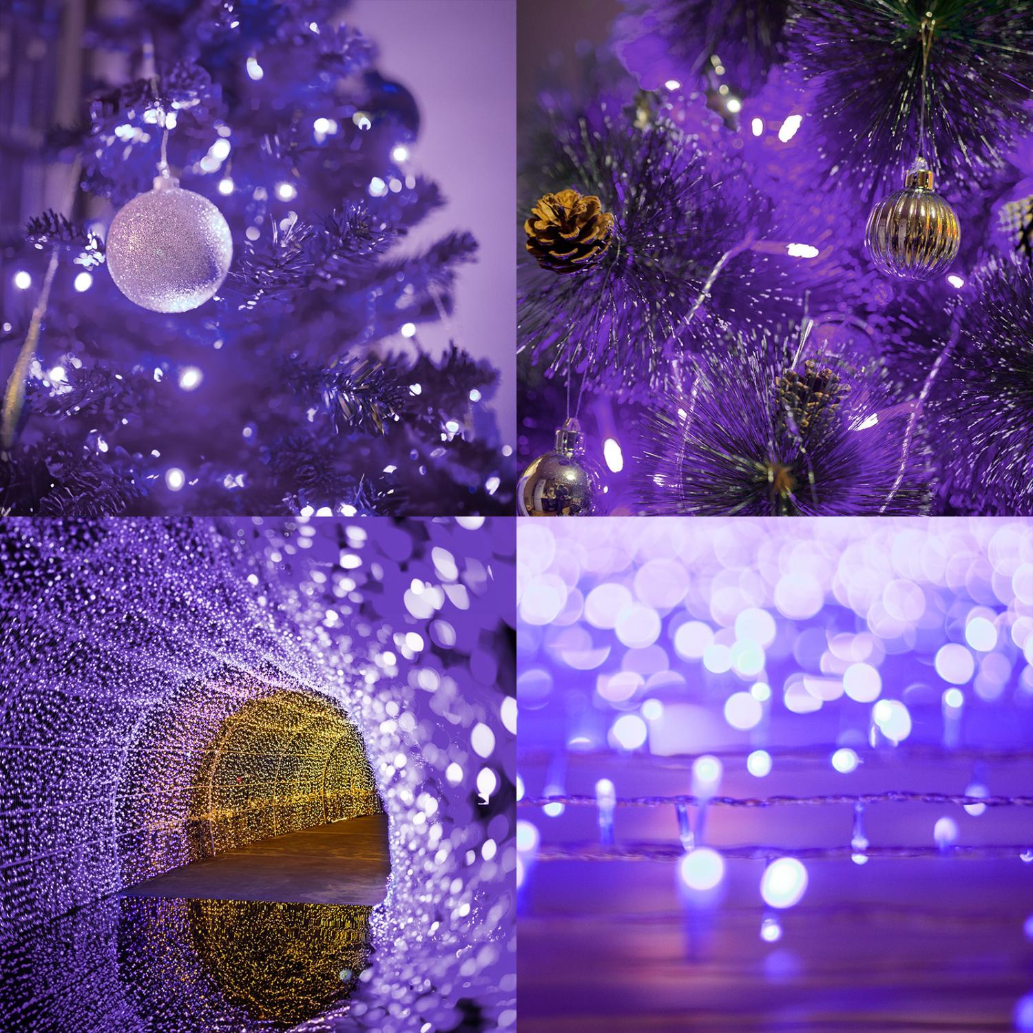200pcs 66ft Halloween Fairy String Lights 8 Lighting Modes Mini Plug-in String Lights Indoor And Outdoor