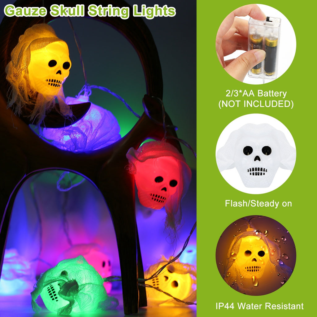3Pcs Halloween Light Decorations Set