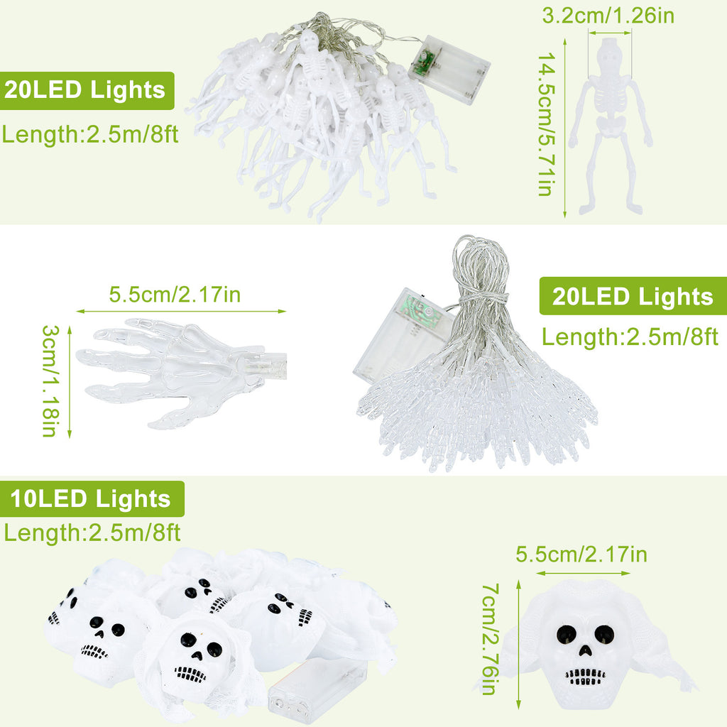 3Pcs Halloween Light Decorations Set
