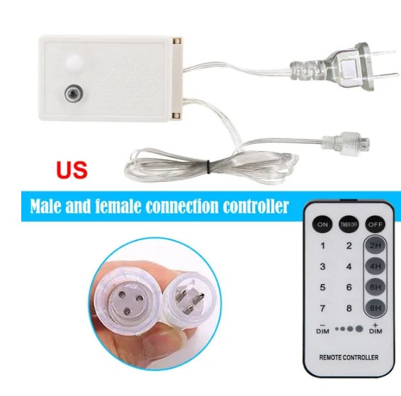 Curtain Icicle Lights Wedding Party LED Fairy Christmas Indoor Outdoor