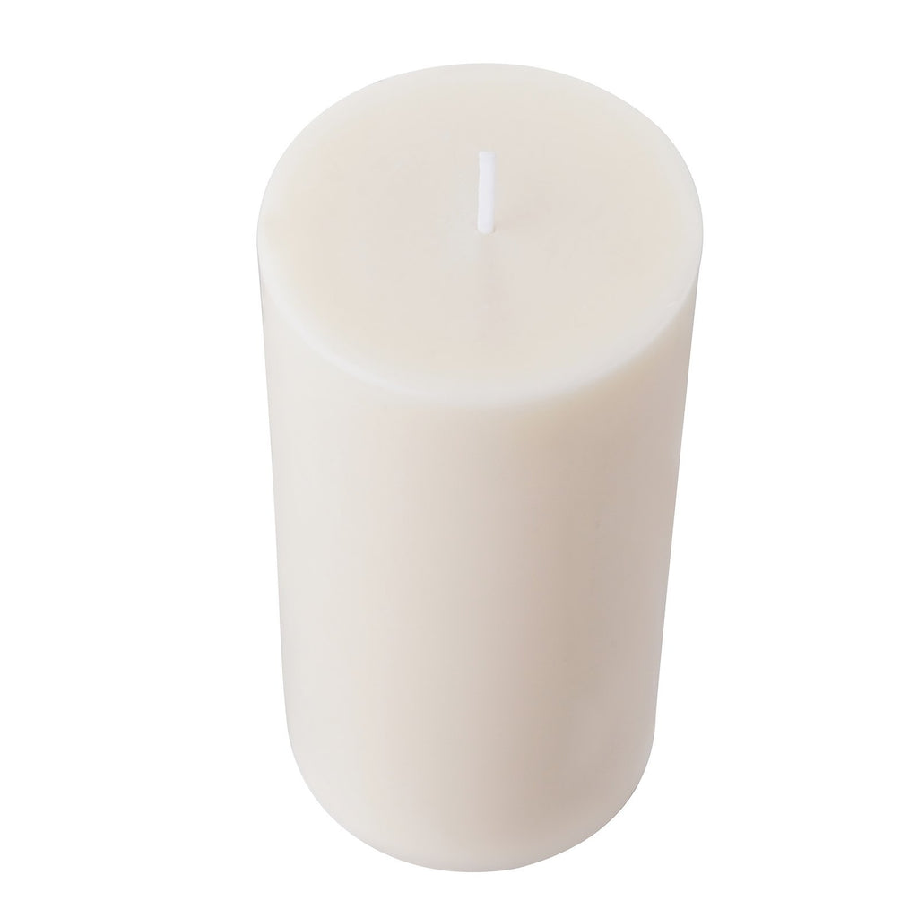 3 Pack Unscented Pillar Candles 65 Hours Long Burning Christmas White