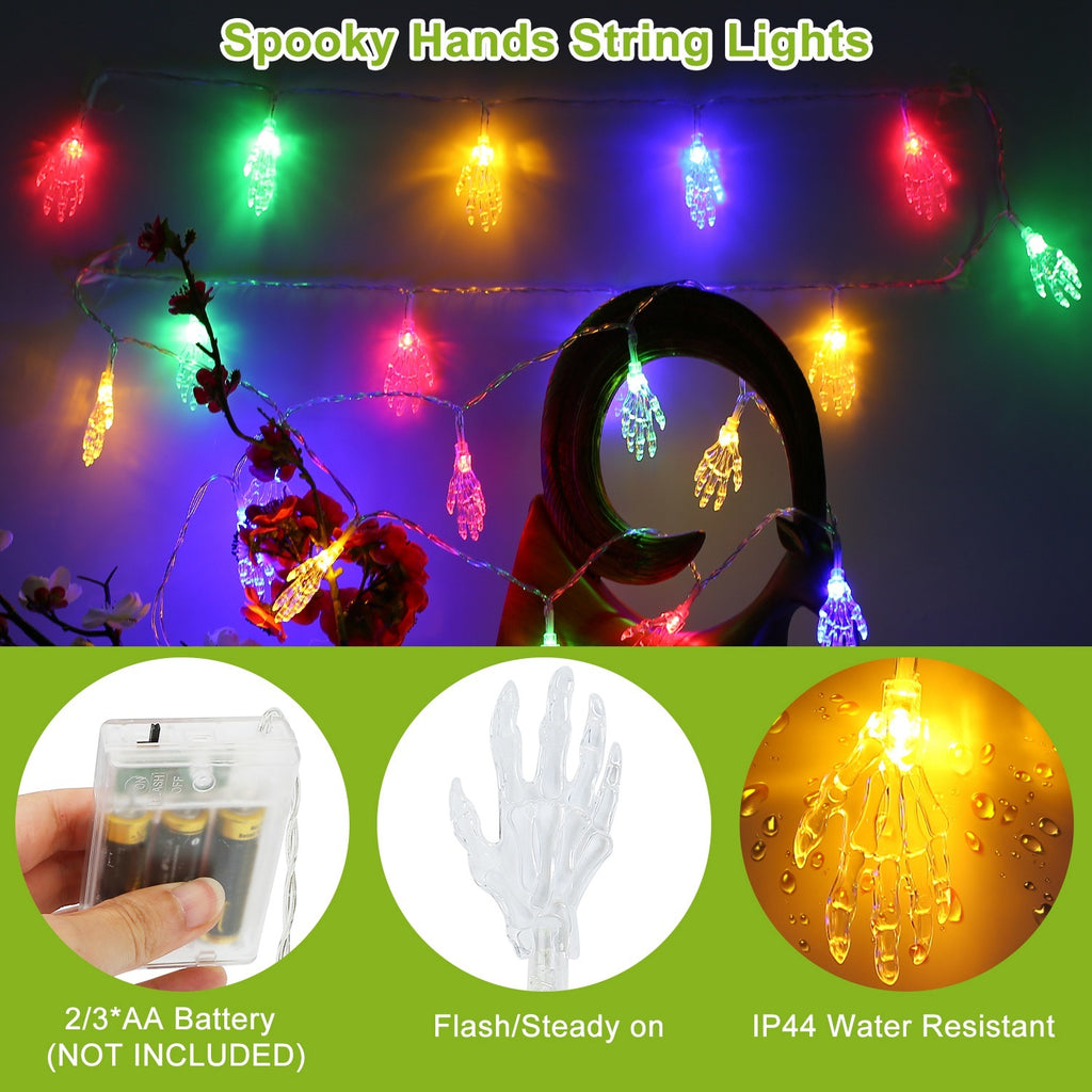 3Pcs Halloween Light Decorations Set
