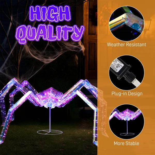 3FT Halloween Decorations Light Up Spider
