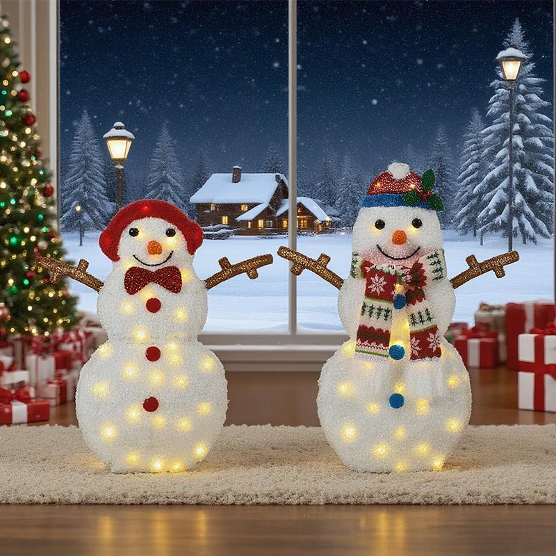 Cute Snowman Decorative Lights, Christmas Atmosphere Lights, A Must-have For Bedroom And Living Room, Warm Christmas Style, The First Choice For Holiday Decoration