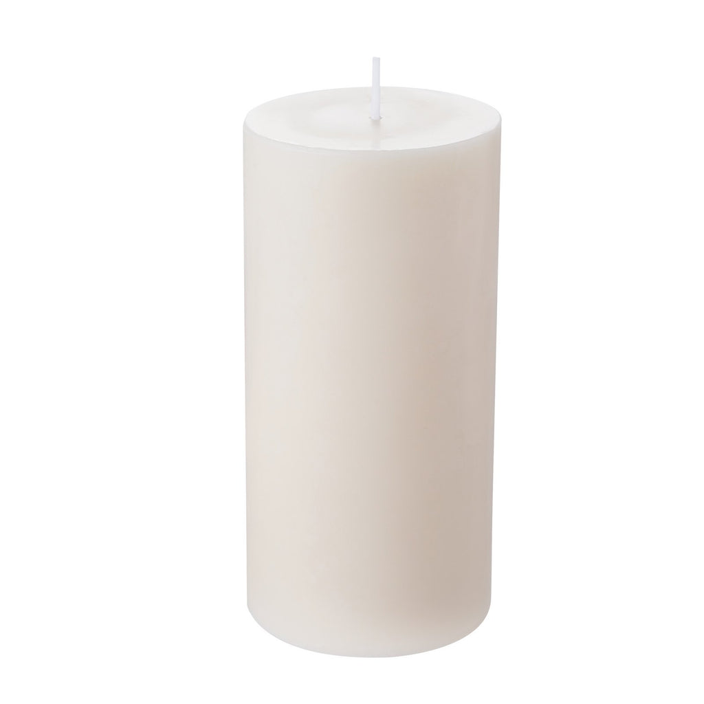 3 Pack Unscented Pillar Candles 65 Hours Long Burning Christmas White